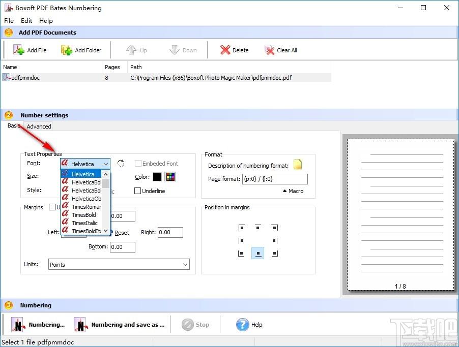 Boxoft PDF Bates Numbering下载,PDF编号软件,PDF软件,pdf编辑器