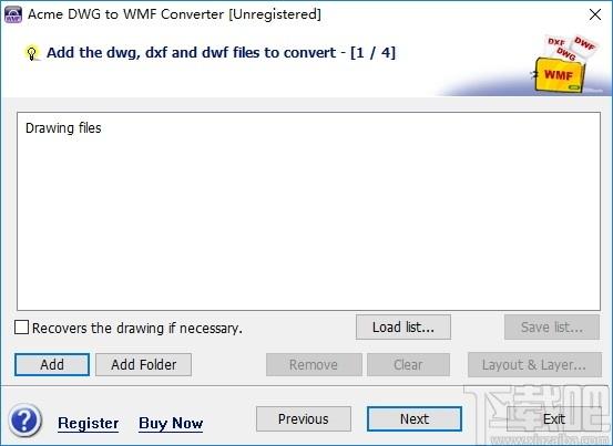 Acme DWG to WMF Converter下载,DWG转WMF工具,格式转换