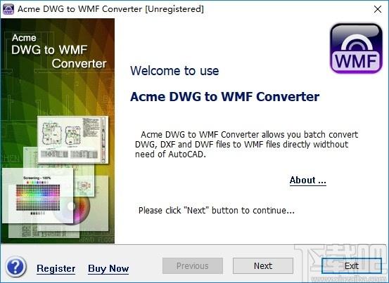 Acme DWG to WMF Converter下载,DWG转WMF工具,格式转换