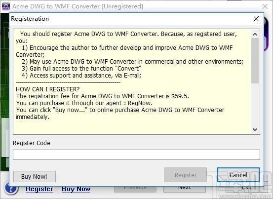Acme DWG to WMF Converter下载,DWG转WMF工具,格式转换