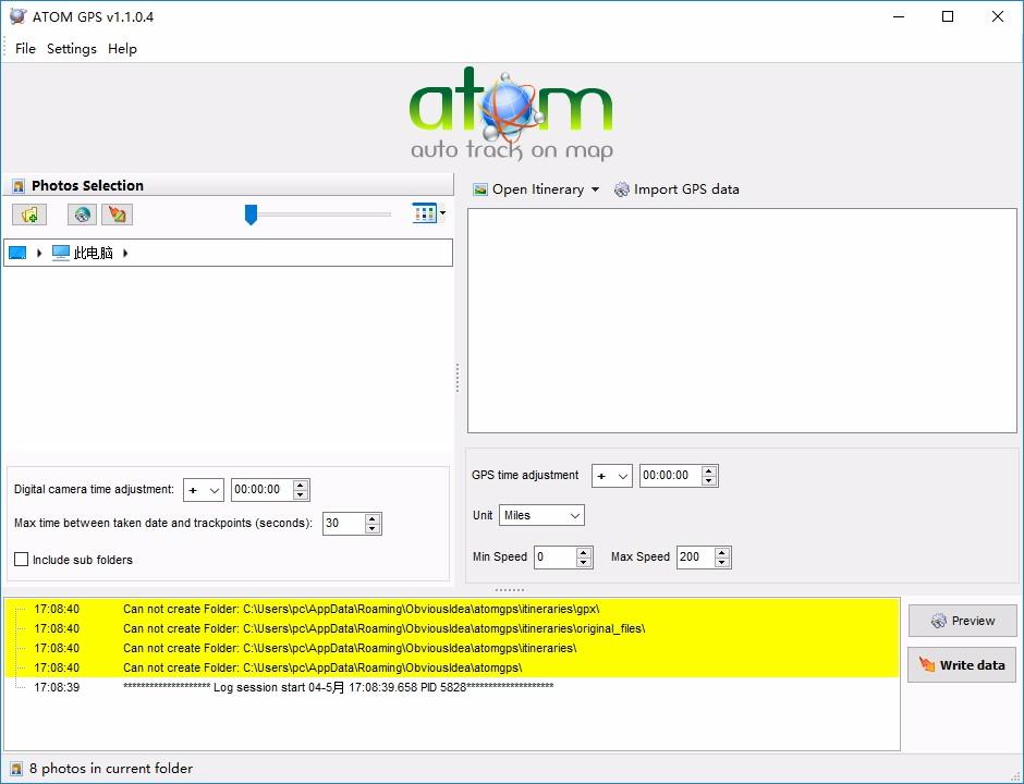 ATOM GPS下载,照片地理标记,图片处理,图片浏览